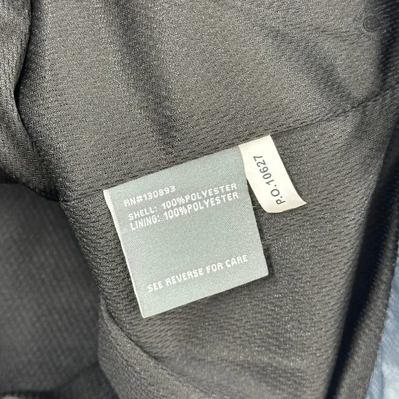 NWT New Balance Wind Jacket Men's Small Gray Hooded Water Wind Resistant - Picture 8 of 11